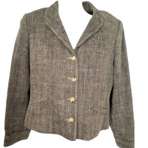 Ralph Lauren Women's Herringbone Blazer Jacket Size 10
